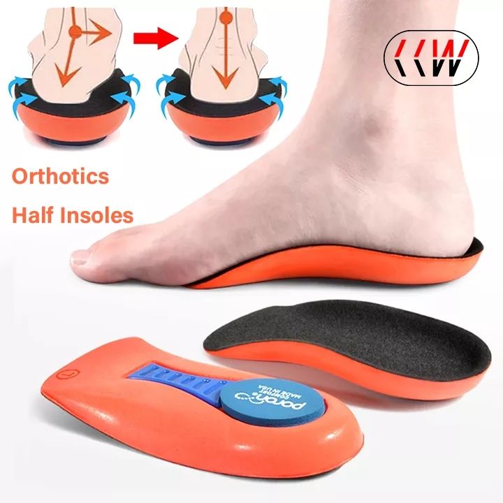 VTTO 1Pair Orthopedic Half Insoles Plantar Fasciitis Feet Insoles Arch ...