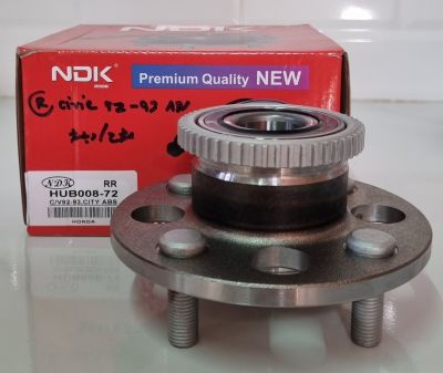 ลูกปืนล้อหลัง HONDA CIVIC ปี1992-1993,CITY ABS(HUB008-72) NDK