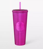 Starbucks Gold Bling Cold Cup 24 oz. and Sangria Bling Cold Cup 24 oz.