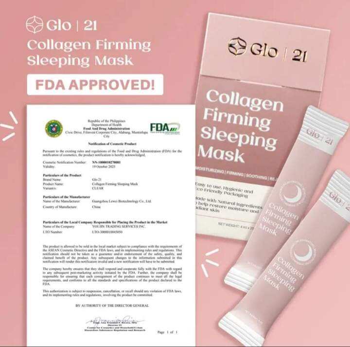 Glo21 Collagen Firming Sleeping Mask Lazada PH
