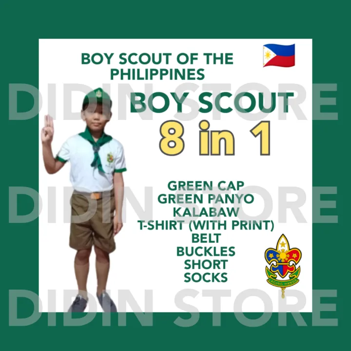 BOY SCOUT | KAB SCOUT | KID SCOUT UNIFORM ( 8 In 1 ) | Lazada PH