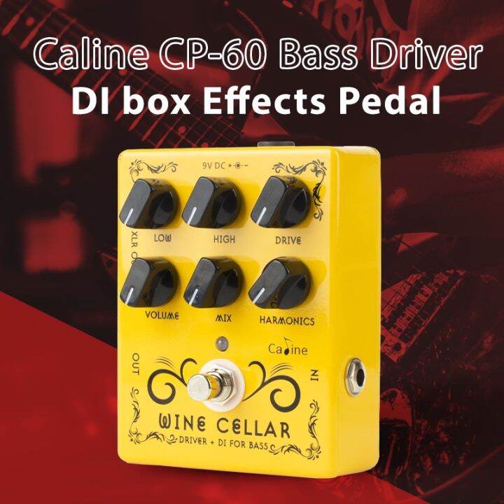 Caline CP60 Wine Cellar Bass Driver + DI box Guitar Effects Pedal True