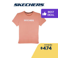 Skechers สเก็ตเชอร์ส เสื้อยืดวิ่งแขนสั้นผู้หญิง Women Running Tee  Apparel - SP22Q4W370-LTCR