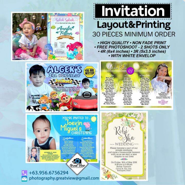 Invitation Layout And Printing 