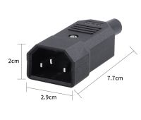 ( Ziyunshan ) สายปลั๊กเชื่อมต่อ 10 A 250 V male Power 3 Pin Ac ซ็อกเก็ต