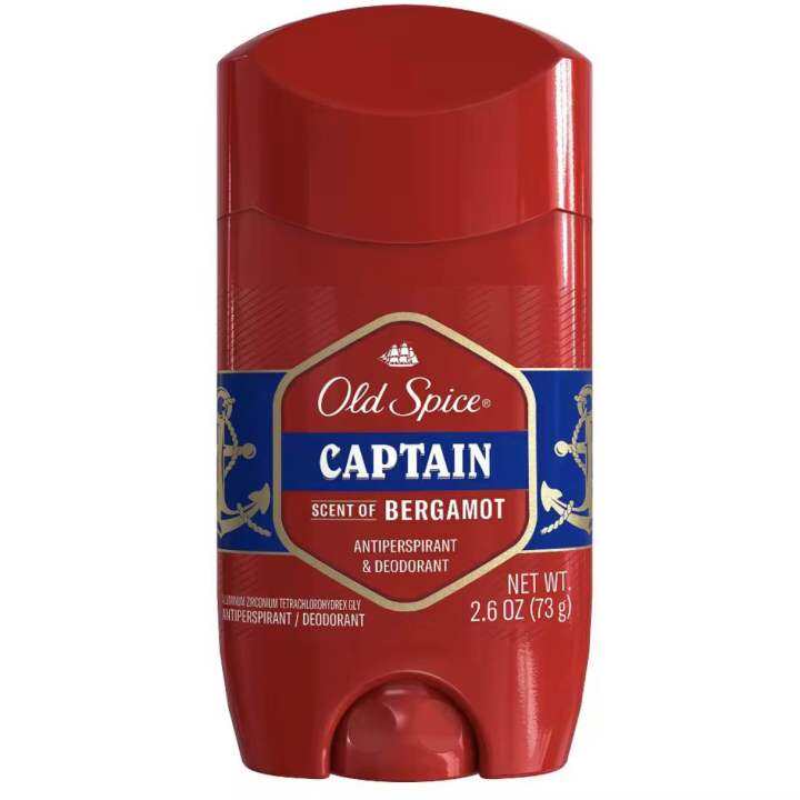 Old Spice Captain Antiperspirant and Deodorant Scent of Bergamot 73g Lazada PH