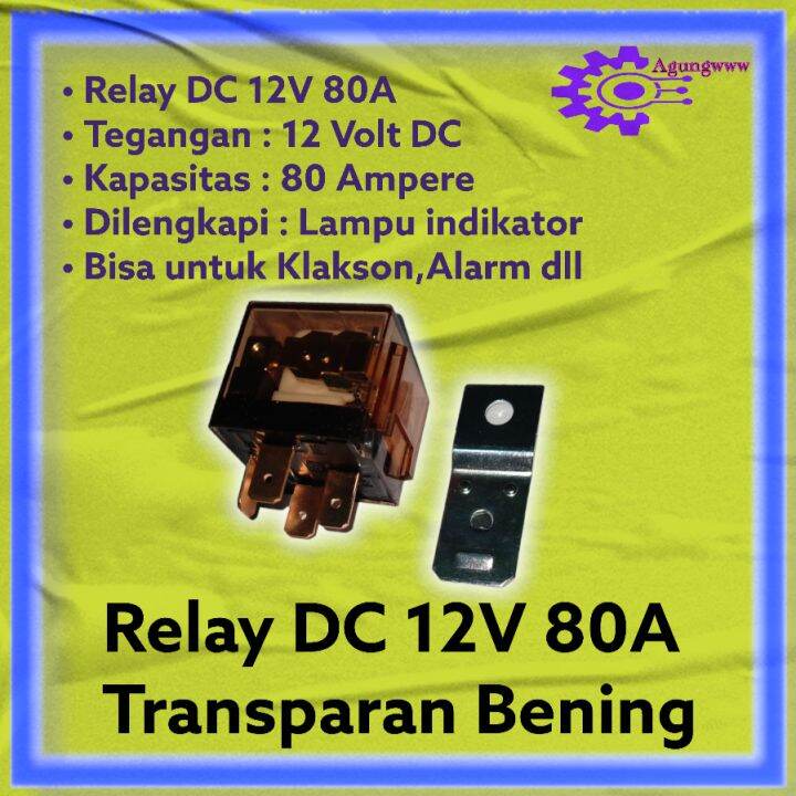 relay klakson 12v dc 80 ampere 4 kaki Lazada Indonesia