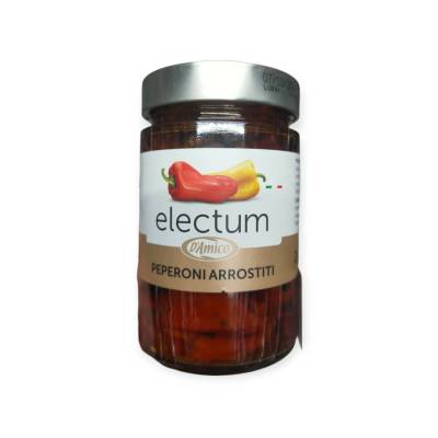 Damico Electum Peperoni Arostiti พริกหวานในน้ำมันทานตะวันปรุงรส 285 กรัม