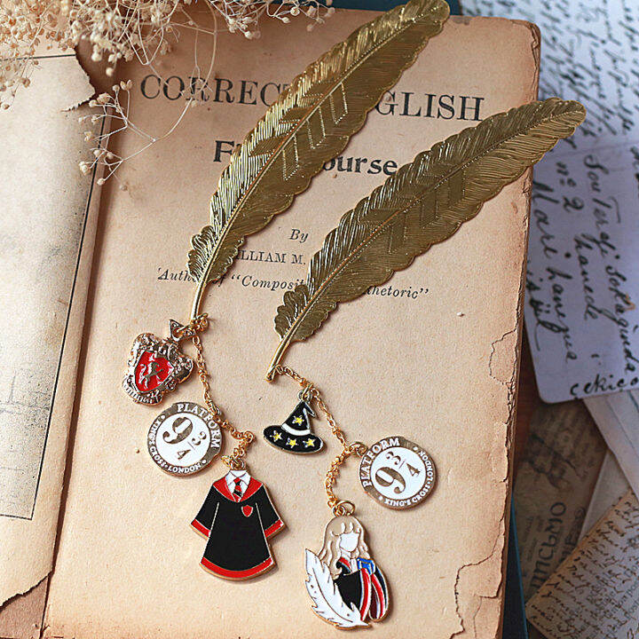 Harry Potter Relevant Products Birthday Gift Metal Feather Bookmark ...