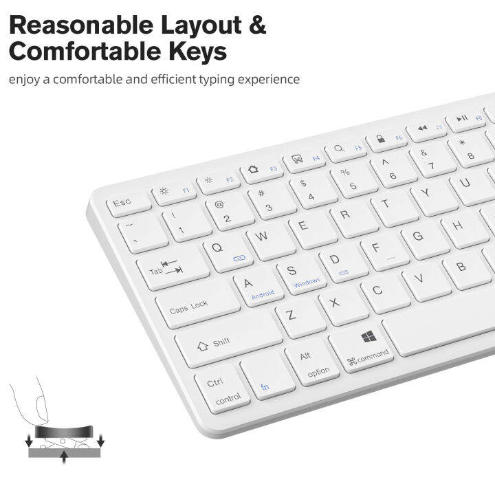 Silent Wireless Keyboard for iPad Bluetooth 3.0 Keyboard Samsung Tablet