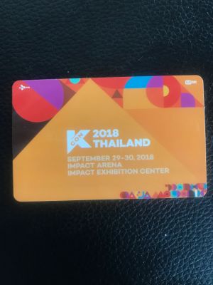 K CON 2018 THAILAND บัตรแข็ง พร้อมกระเป๋าผ้า K CON  2018 พร้อมส่ง