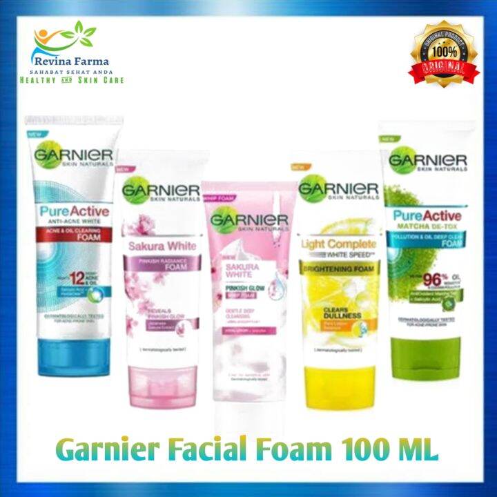 Garnier Facial Foam 100ml Garnier Facial Wash Sabun Cuci Muka Sabun