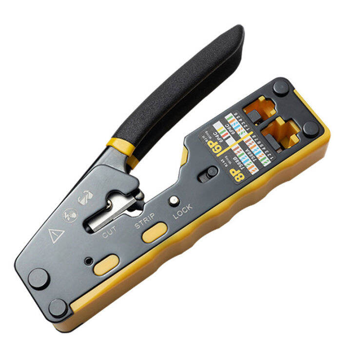 ZoeRax RJ45 Crimp Tool Kit Pass Through Cat6 Crimping Tool For Cat5