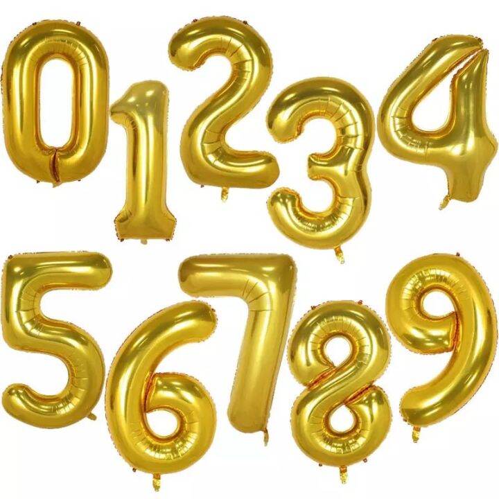 32inches number balloons birthday party needs party decorations | Lazada PH