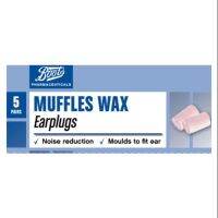 ที่อุดหู  boots muffle wax ที่อุดหูกันเสียง รบกวน ที่อุดหูเวลานอน earplugs กันเสียงกรน ลดเสียง 1 กล่องมี 5 คู่