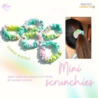 ยางรัดผมผ้าไหมมัลเบอร์รี่ แอทลิซ Atlizsilk ombre aurora mini Scrunchies