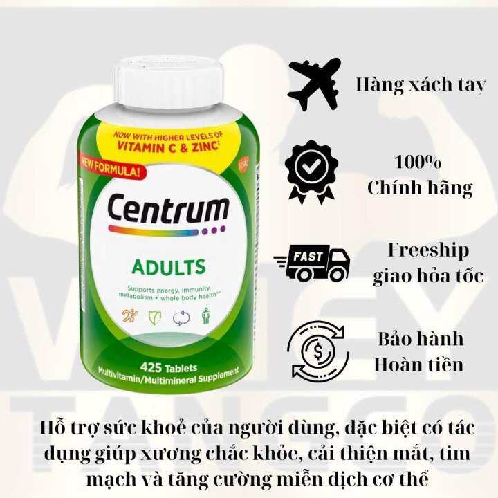 VIÊN UỐNG TỔNG HỢP VITAMIN CENTRUM ADULTS 425 VIÊN CỦA COSTCO MỸ