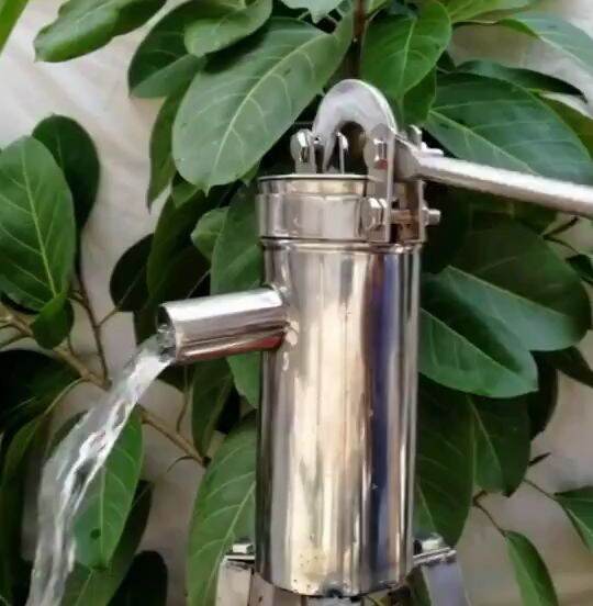201 Stainless Steel Manual Water Pump Lift 10M Manual Deep Well Pump Hand Shake Suction Pump