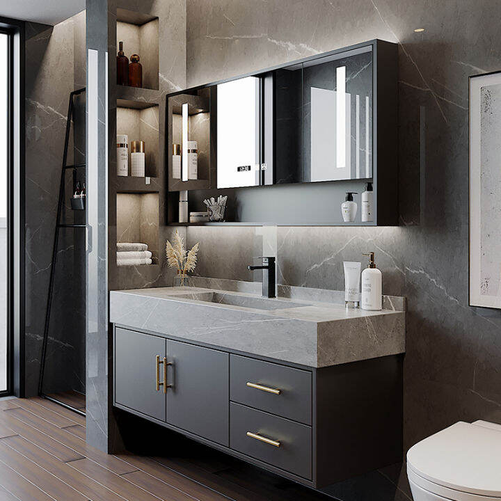 Rock Plate Integrated Bathroom Modern Minimalist Bathroom Sink