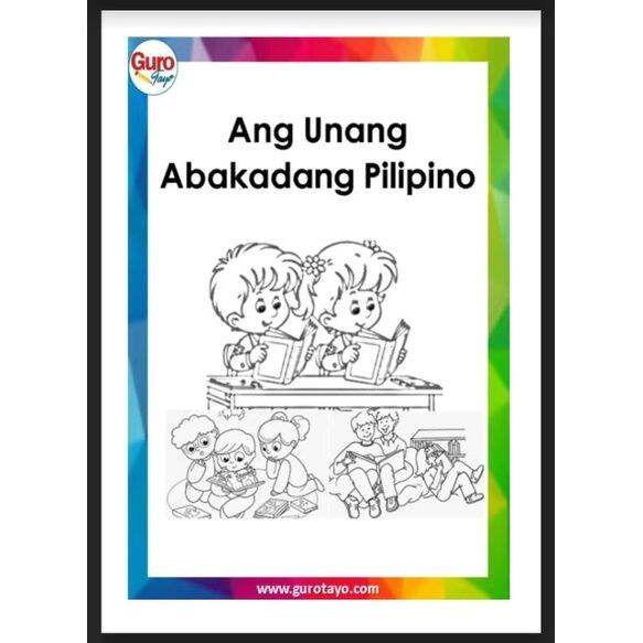 ANG UNANG ABAKADANG PILIPINO (60 pages) Free Bookbind | Lazada PH