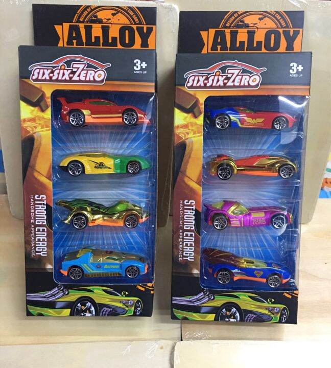 SixSixZero 4in1 Superhero Alloy Cars (8650)(8649) Lazada PH
