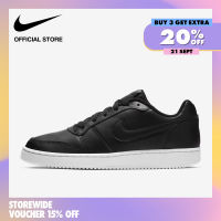 Nike Womens Ebernon Low Shoes - Black