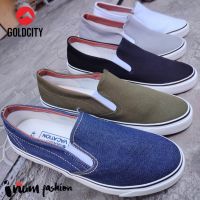 ร้องเท้าสวม สลิปออน Goldcity NS011 slip-on ผ้าใบไม่ผูกเชือก