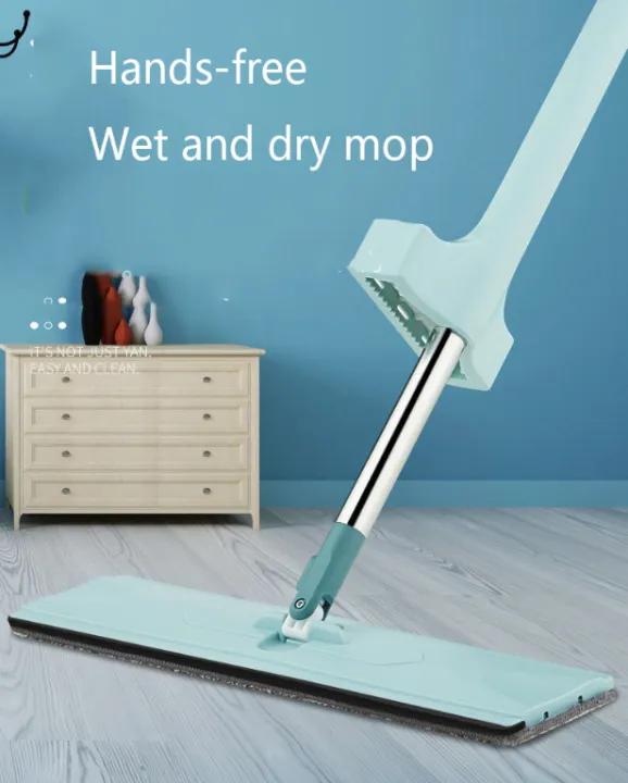 Hand Free Mop SelfWringing Magic Flat Mop Self Cleaning Lazy Mop 360