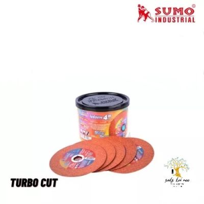 SUMO ใบตัด ใย 2 ชั้น (Cutting DISC) ขนาด 4" x หนา 1.2 x รู 16 mm รุ่น TurboCut