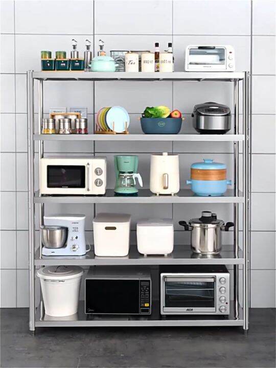 Stainless Steel Kitchen Storage Rack Shelf Organizer Storage Rak