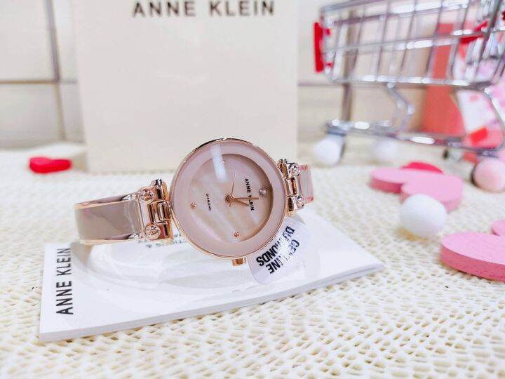 ประกันศูนย์ไทยนาฬิกาข้อมือผู้หญิง-anne-klein-ak-1980bmrg-ladies-quartz-watch-ขนาด-28-mm