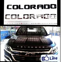 (1ชุด) โลโก้ตัวอักษร COLORADO ติดฝากระโปรง ทำจากพลาสติก (ระบุสีในข้อความ)