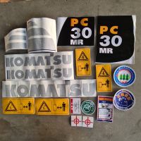 สติ๊กเกอร์ komatsu PC30MR-3 ชุดใหญ่ติดรอบคัน งานตรงรุ่น เกรดA อะไหล่ รถขุด แม็คโคร แบคโฮ อะไหล่รถขุด อะไหล่รถแมคโคร อะไหล่แต่งแม็คโคร