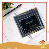 Pentonic gel pen ??ปากกาเซท12 สีกันน้ำหัวปากกา 0.6-0.7-1.0mm