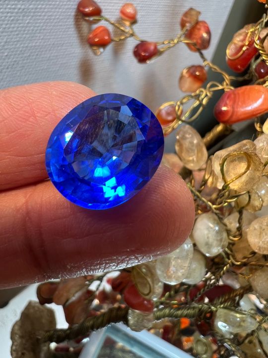 royal-blue-topaz-กะรัต-carats-12x10-มิลลิเมตรmm-1-เม็ด-สี-บลูโทพาส-พลอย-blue-topaz-culture-stone