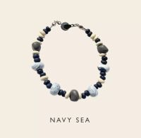 Smogday Polymer Clay Bracelets Navy Sea