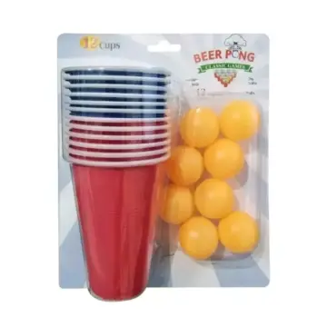 16oz Plastic Red Party Cups (Beer Pong) - Disposable 20/40/60