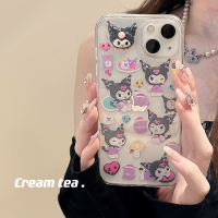 เคสโทรศัพท์มือถือลาย Kuromi น่ารักสามมิติเหมาะสำหรับ iPhone 14 13 iphone12 11pro สุนัขปาชา xsmax แบบนิ่ม