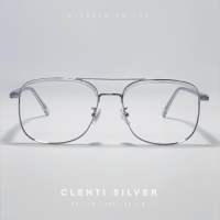 Glasses on you - Clenti silver แว่นตากรองแสง ตัดเลนส์ตามค่าสายตา