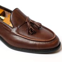 Unlined Tassel loafers (3.5cm) - สี Brown