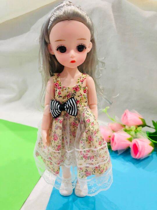 ตุ๊กตาบาร์บี้-น่ารักตาโต-baby-doll-ตาแก้ว-สูง-29-เซนติเมตร