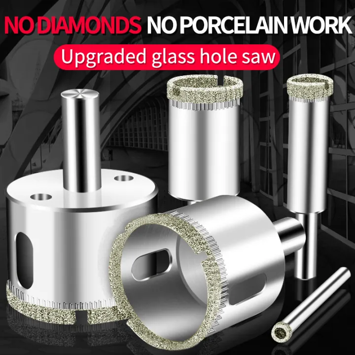 Diamond coated drill bit for glass opening marble glass tile hole