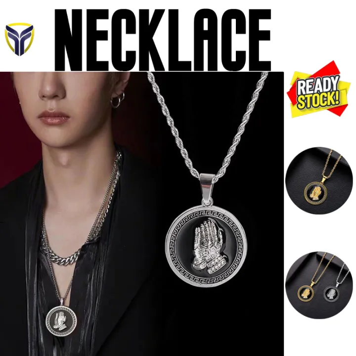 【Franco Fashion】ผู้ชายผู้หญิงซิลเวอร์โกลด์สร้อยคอเกาหลีสไตล์ฮิปฮอป