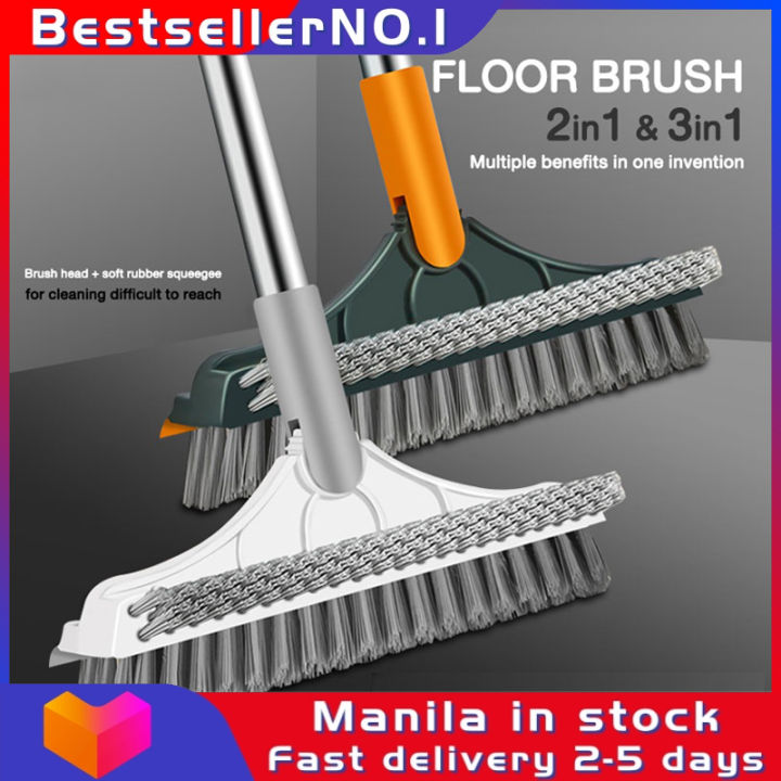 Floor Brush Crevice Cleaning Brush in Long Handle Rotating for