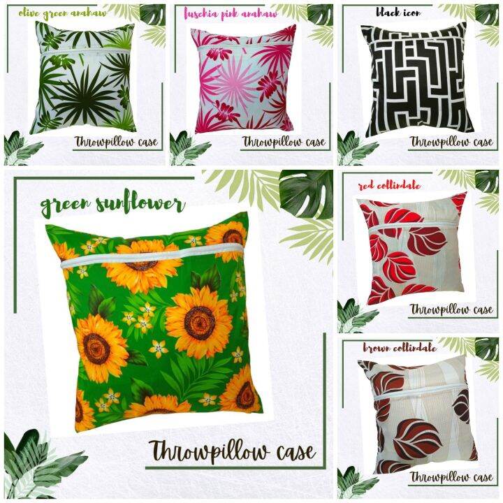 Pillowcase Case With Zipper 16*16 Inches Lazada PH