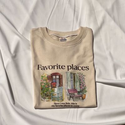 (พร้อมส่ง) canopy.bkk | เสื้อครอป FAVORITE PLACE