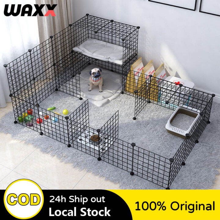 DIY Pet Fence Dog Fence Panel 35cm*35cm Extendable Dog Cage Pet Cage