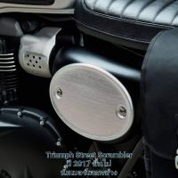 นัมเบอร์เพลท แท้! Triumph Street Scrambler Number Plate Kit A9708591 (ใส่ทับฝาข้างเดิมได้เลย)