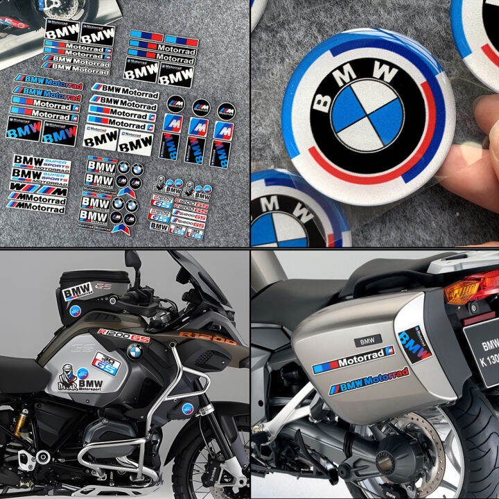 Reflective BMW Logo Emblem Badge Stickers Motorcycle Body Waterproof ...