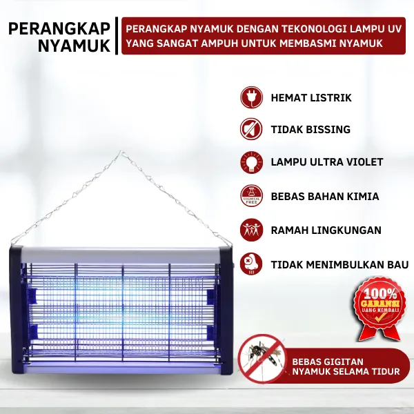 [ KUALITAS TERBAIK ] Perangkap Nyamuk Paling Ampuh Elektrik Listrik